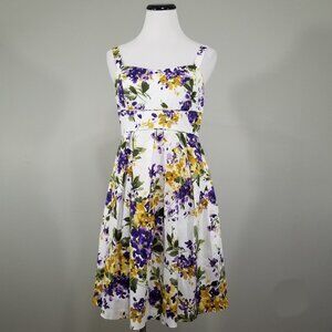 Jessica Howard Womens 10P Dress Floral Cottagecore Twee Whimsy Garden Babydoll